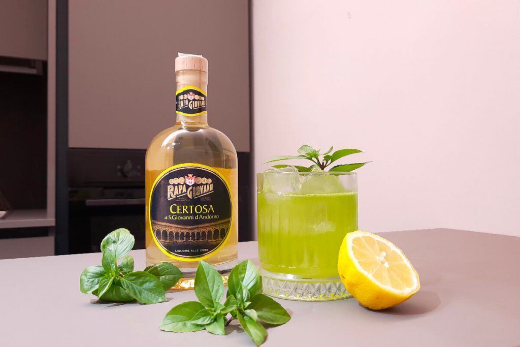 Gin Basil Smash con Certosa Rapa Giovanni