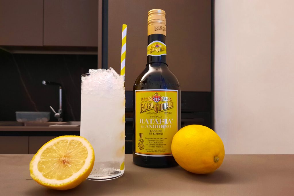 Granita con Ratafià al limone